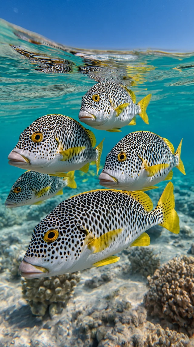 Tropical Fish in Coral Reef Underwater Photography
