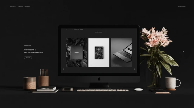 Minimalist Portfolio Website Landing Page Design