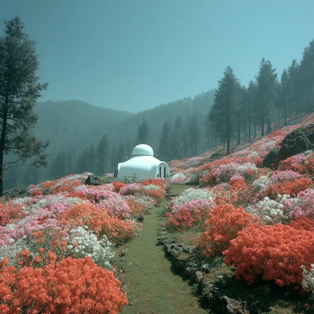 Indian Forest House Surreal Scene Nature Photography