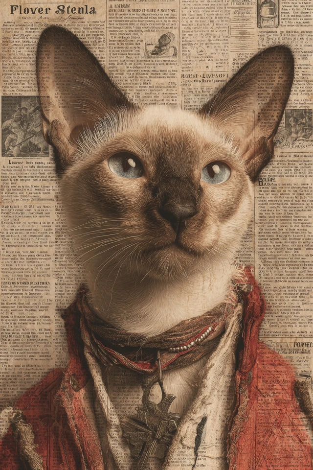 Pirate Siamese Cat Florida Man Headline