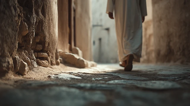 Omani Man Walking in Nizwa Oman
