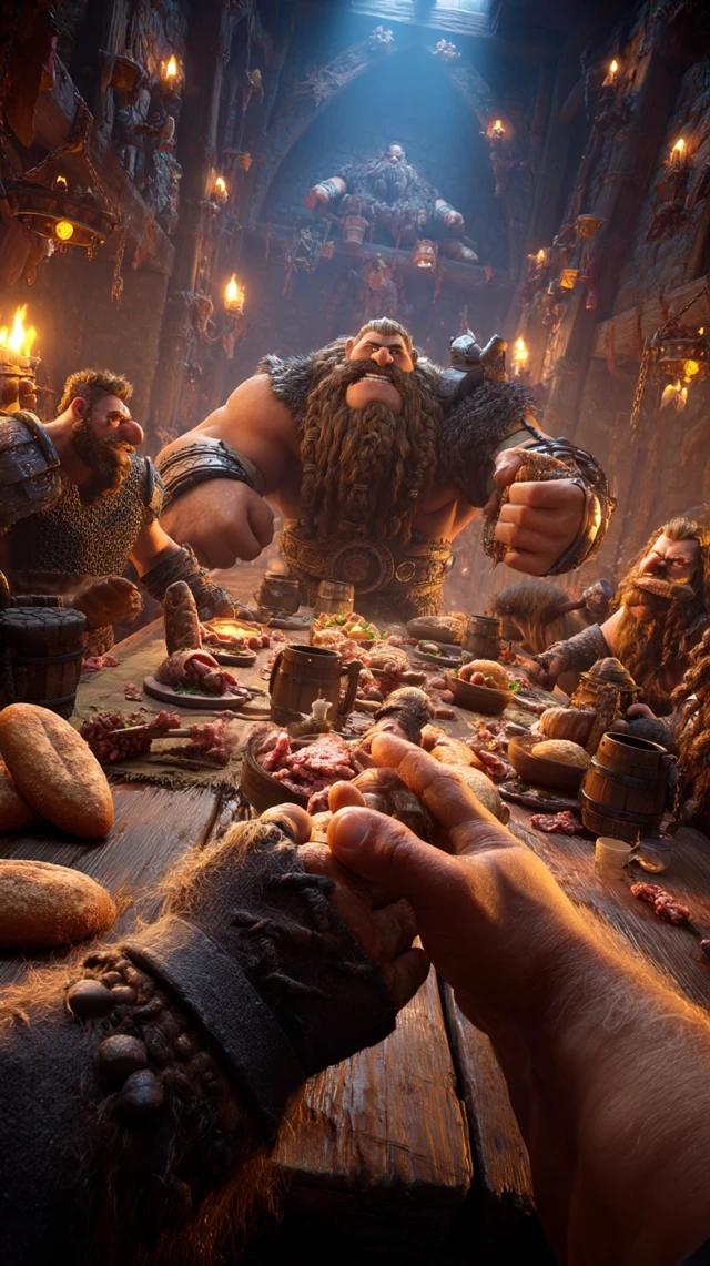Viking Feast Immersive POV Cinematic 3D
