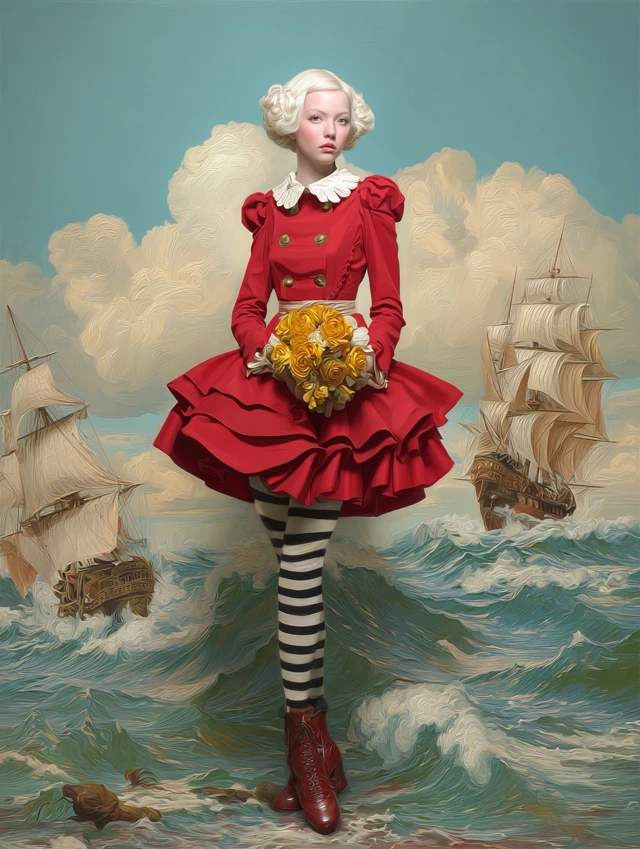 Eat Pray Love Digital Painting by Alice Neel Ray Caesar