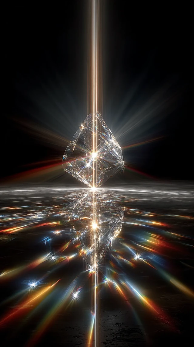 Cosmic Nexus Starlight Radiance Minimalist Art
