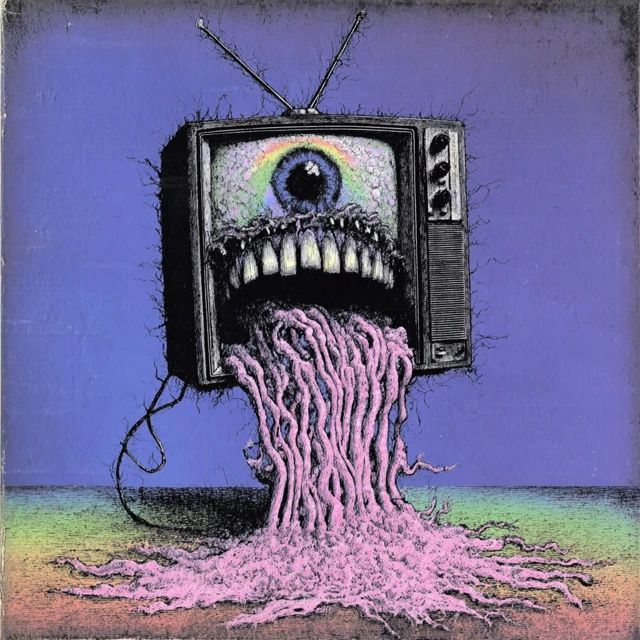 Surreal TV Eye Dreamscape