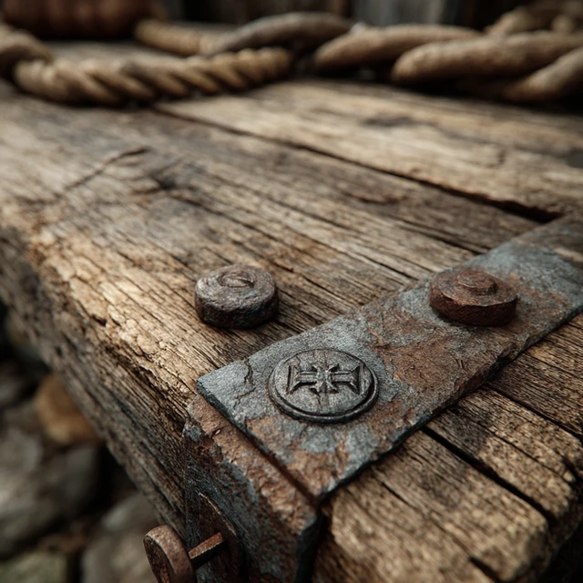 Wooden Board Close Up Rustic Detail