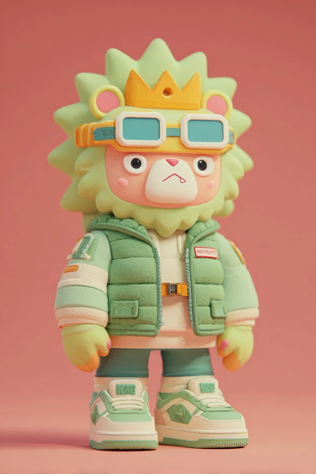 Designer Art Toy Lion Streetwear Chibi Style Collectible