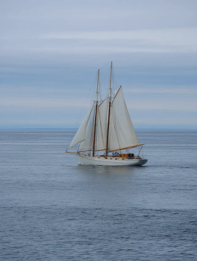 Sailboat at Sea Calm Ocean Professional Photography