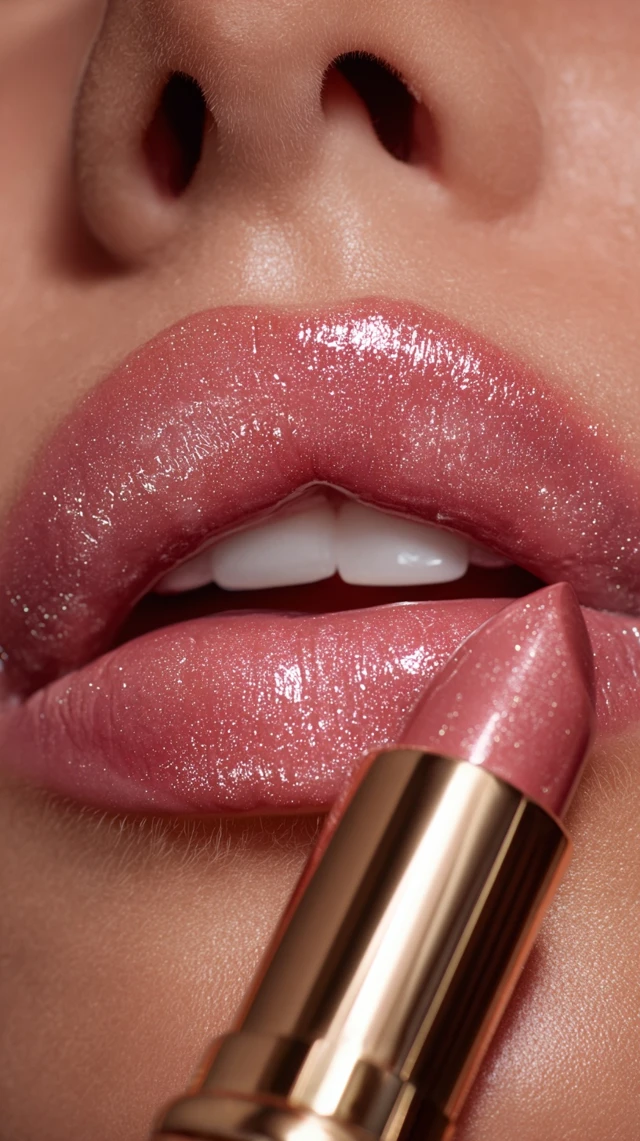 Charlotte Tilbury Pillow Talk Lipstick Macro Shot