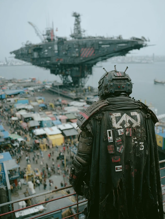 Futuristic SciFi Cityscape District 9 Inspired