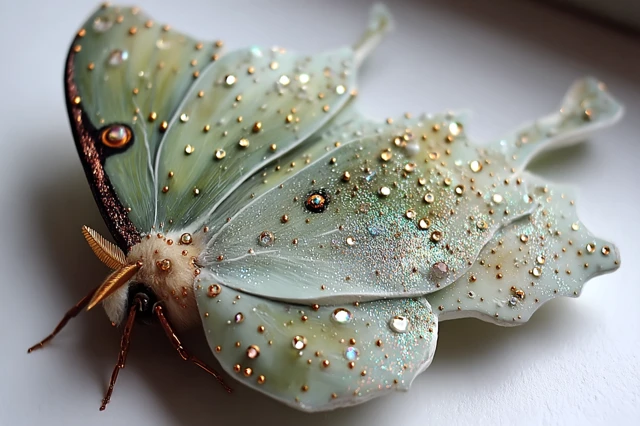 Luna Moth SciFi Artwork