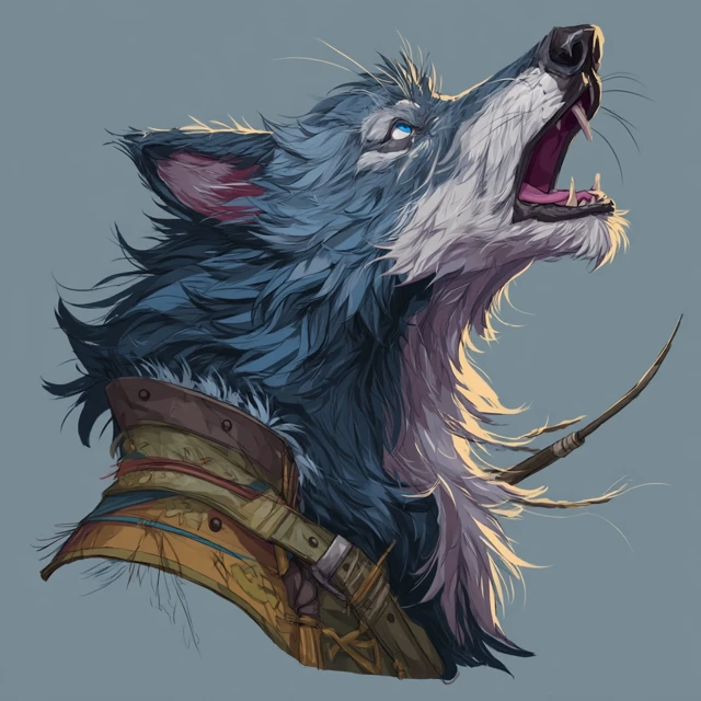 Wolfkin Bandit Headshot Dragonbane Fantasy Art