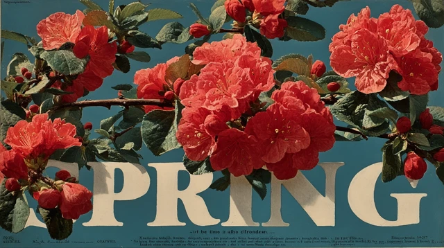 Spring Flowers Poster America Floral Display