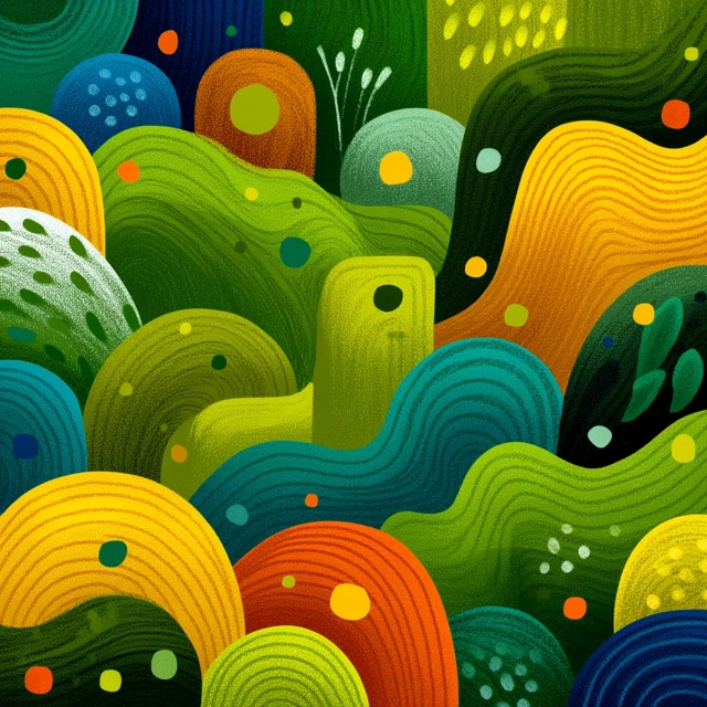 Colorful Doodles Seamless Pattern Vector Art