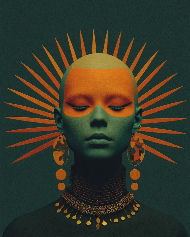 Surreal Fashion Portrait Avant Garde Model