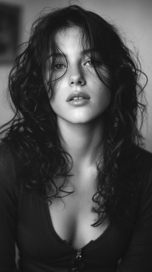 Fashion Photography Portrait with Black Hair