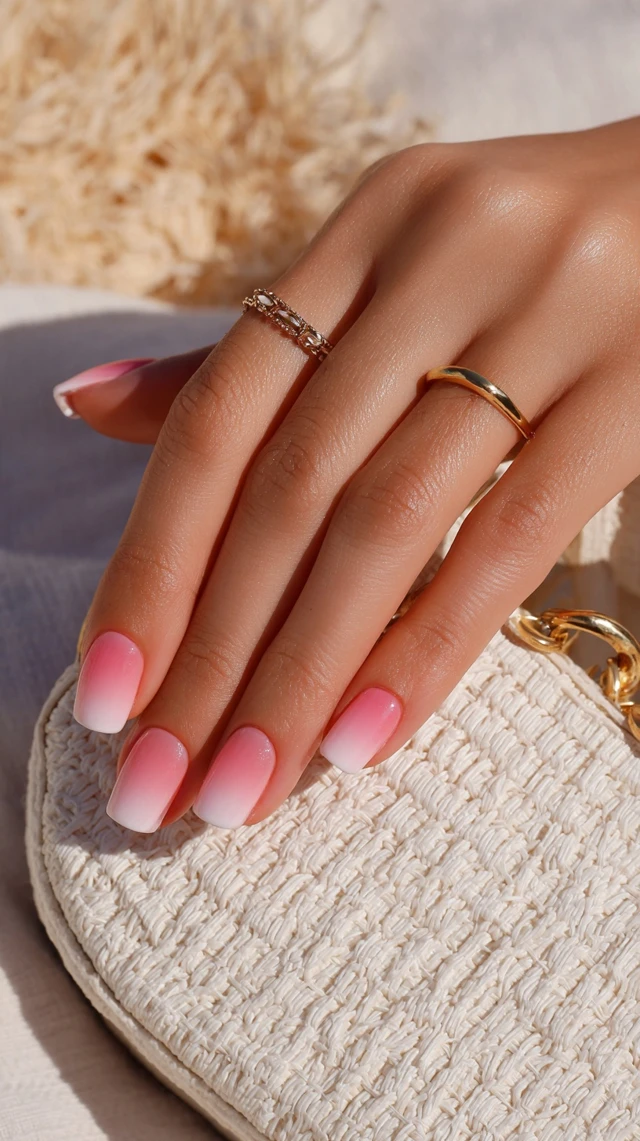 Summer Nails Sunset Beach Vibes