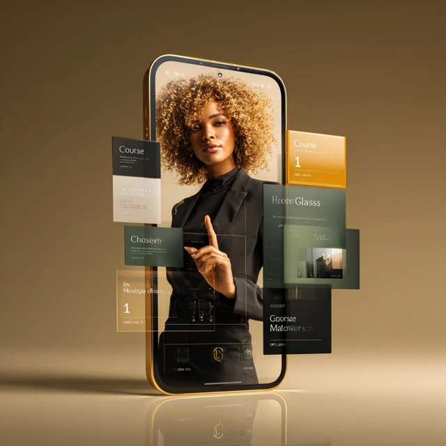 Luxury Smartphone Education Woman Course App