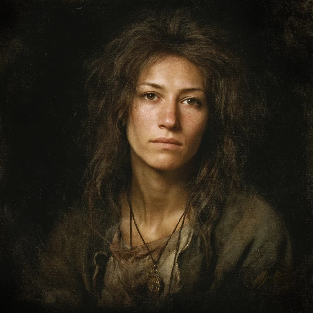 Medieval Woman Portrait - Erol Otus Style