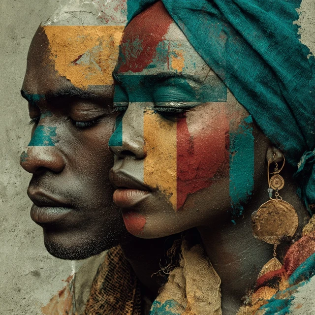 Ashes of Love Album Cover African Modern Art