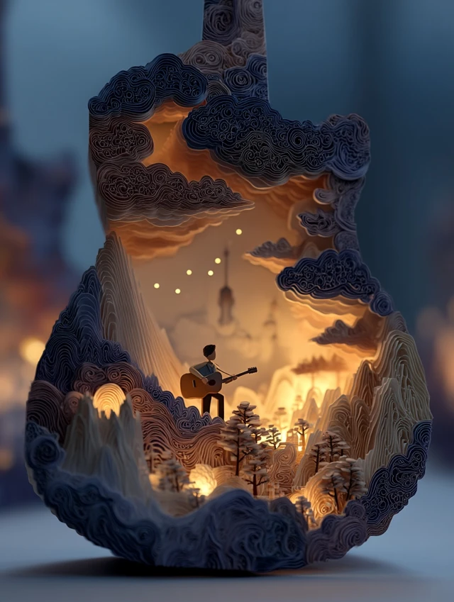Music Sharing Video Cover Illustration