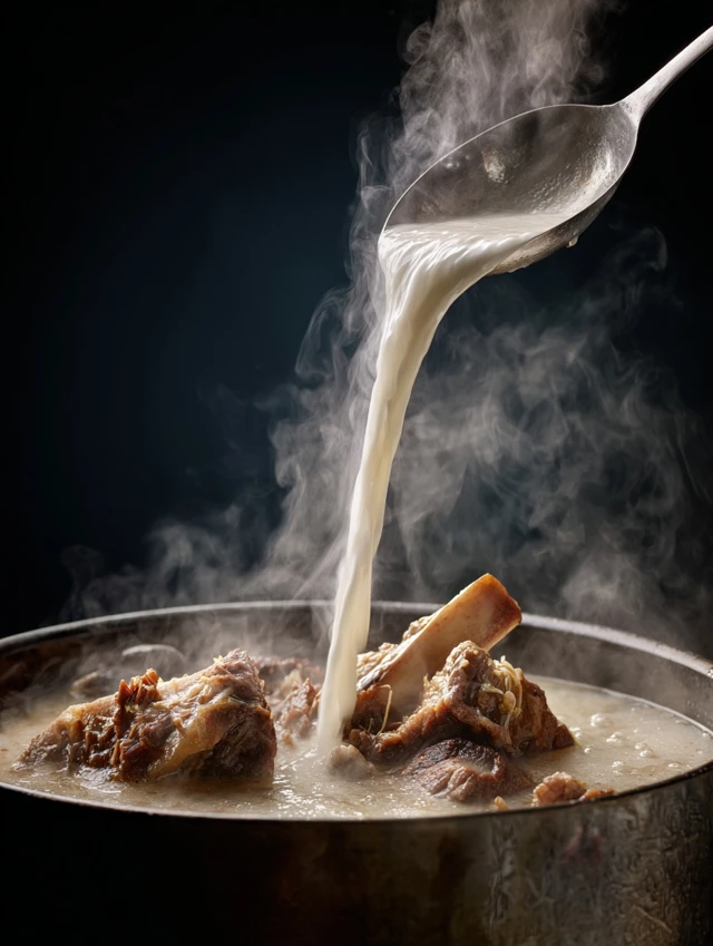 Beef Bone Soup Food Photography