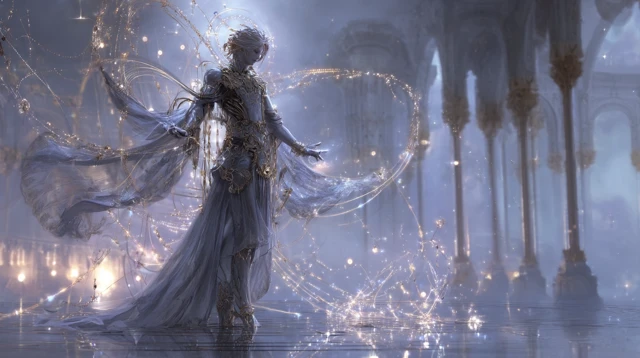 Hermes Inspired Digital Art Mythic Figure