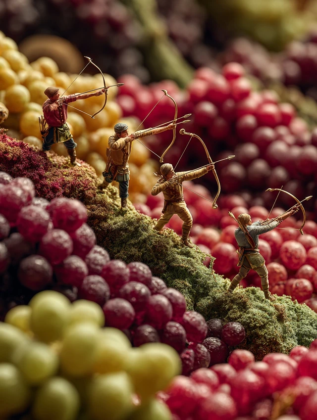 Archers Shooting Grapes Annie Leibovitz Photography