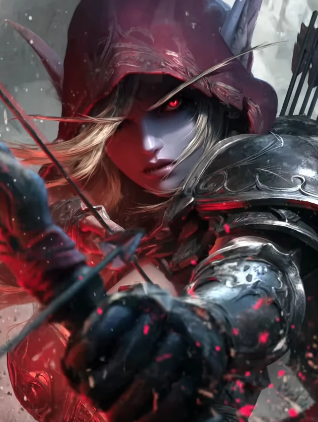 Sylvanas Windrunner Archer Fantasy Art