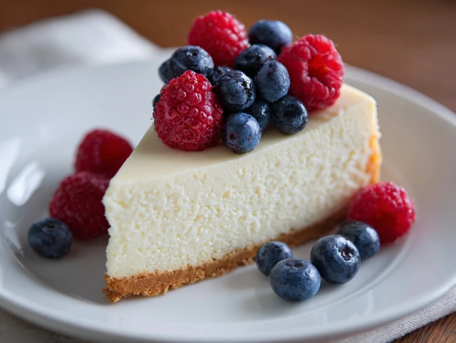 Delicious Cheesecake with Fresh Berries Dessert