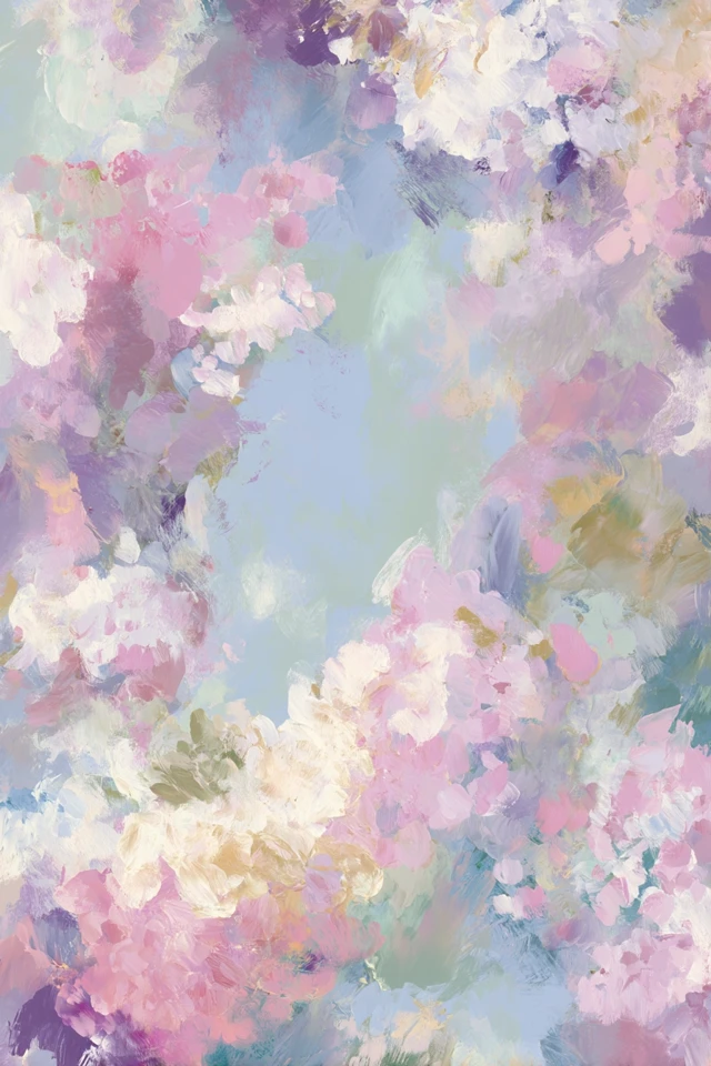 Abstract Pastel Painting for Home Decor and Wallpaper