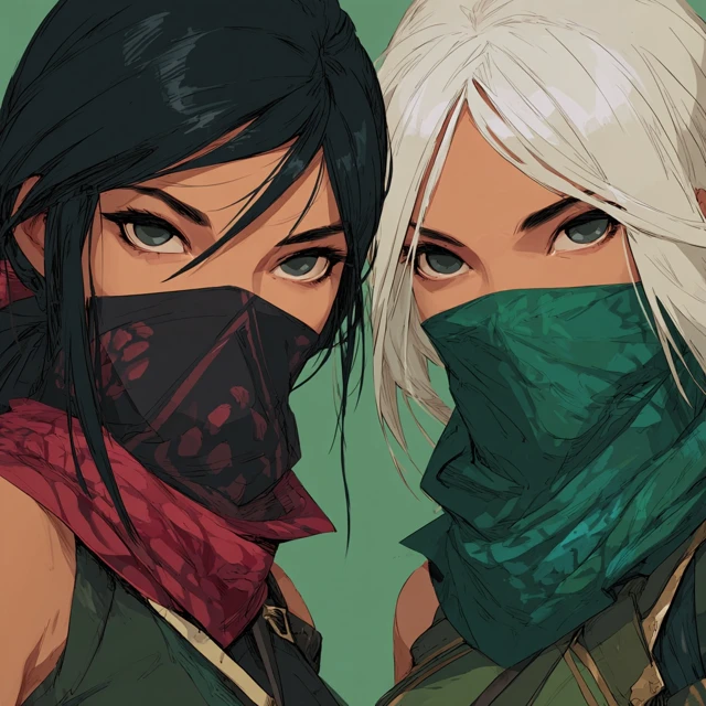 Female Ninja Duo Sienna and Jade