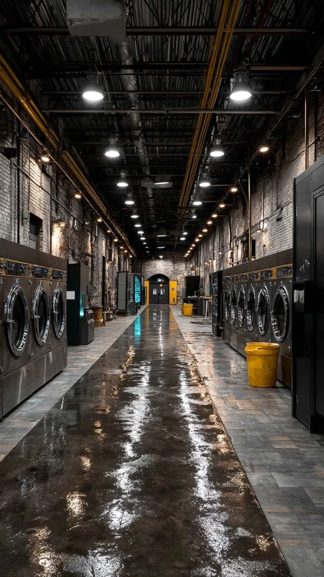 Shoe Cleaning Workshop Machines Interior