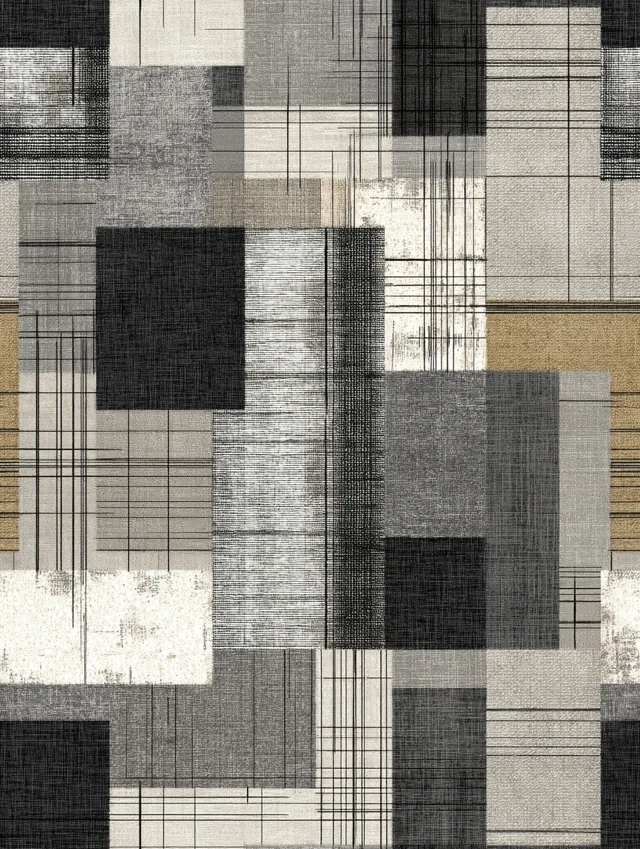 Textile Patchwork Abstract Design