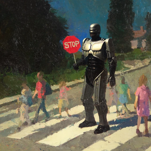 RoboCop Crossing Guard Ed Hopper Style