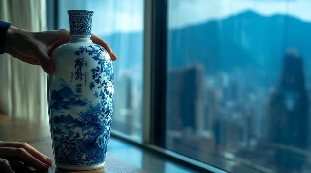 Qinghua Fenxing Liquor Bottle Modern City View