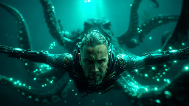 Underwater Horror Deep Sea Adventure with Monster
