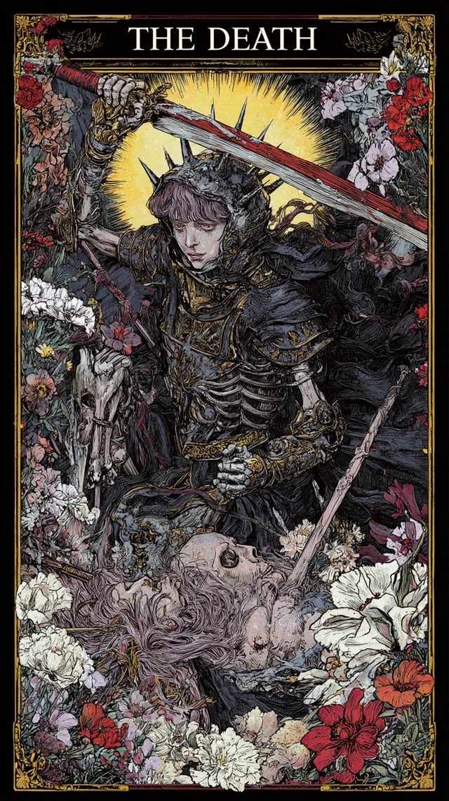 The Death Tarot Card Illustration Dark Art