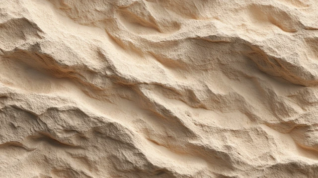Beige Rocky Desert Sand Texture Close Up Top View