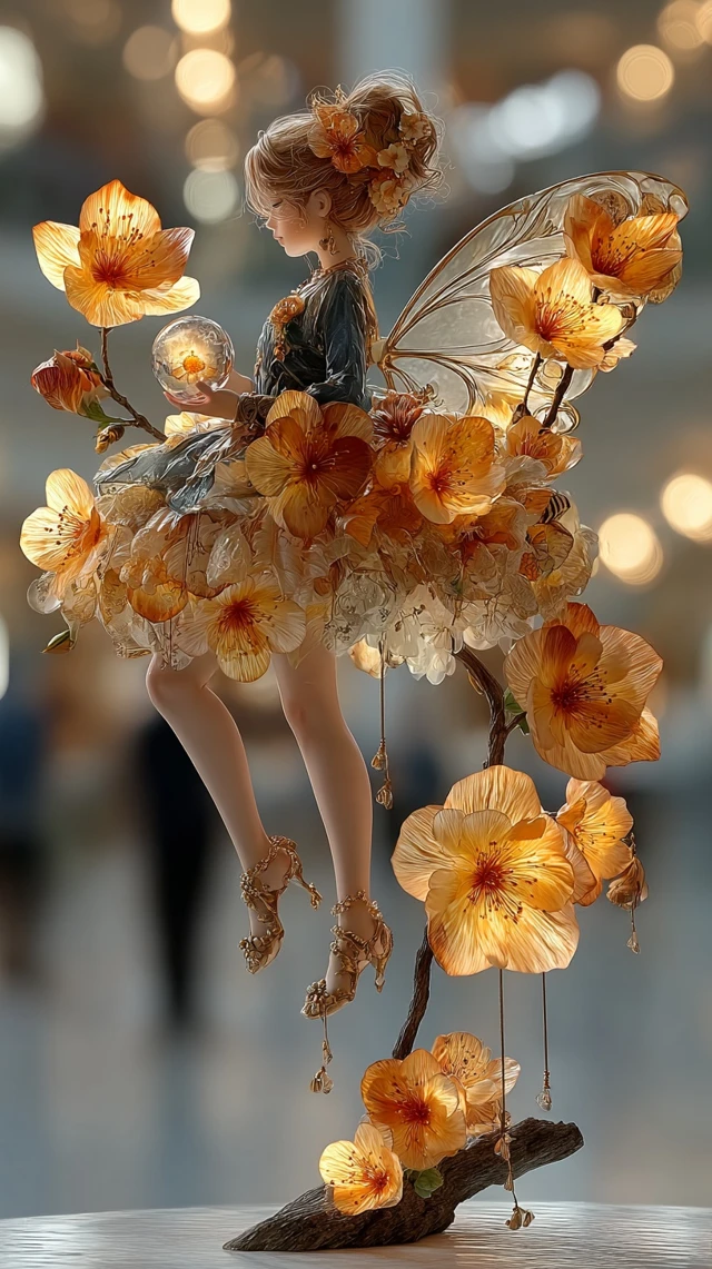 Honey Plum Fairy Beautiful 3D Rendered Pixart