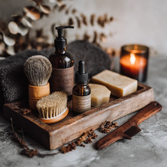 Organic Barber Products Still Life