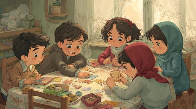 Iranian Children Playing Educational Games