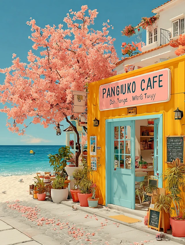 Panguupa Cafe Beachside Paradise Sunny Summer Vacation