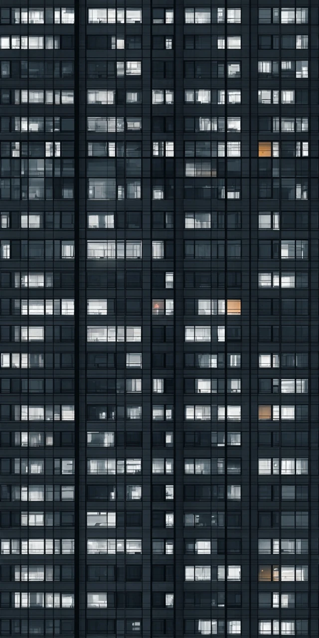 Cyberpunk Building Facade City Lights Night