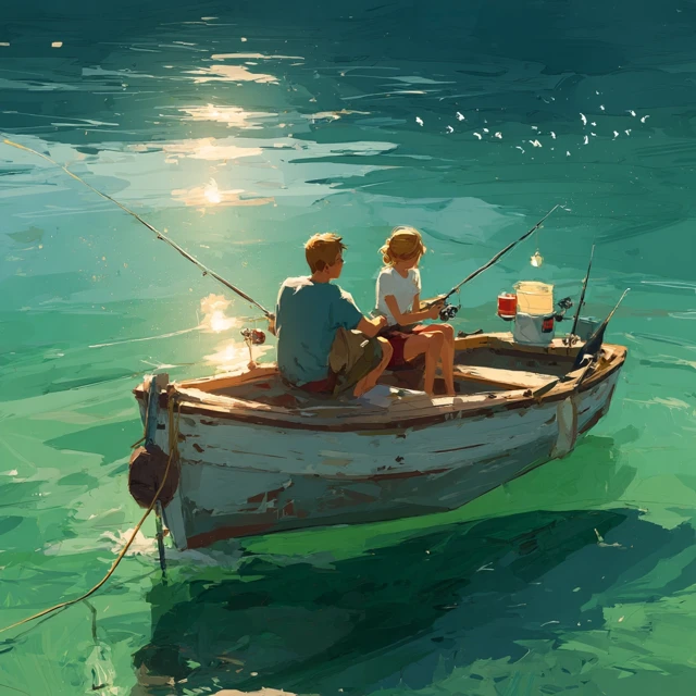Couple Fishing Together Artsy and Romantic Dating