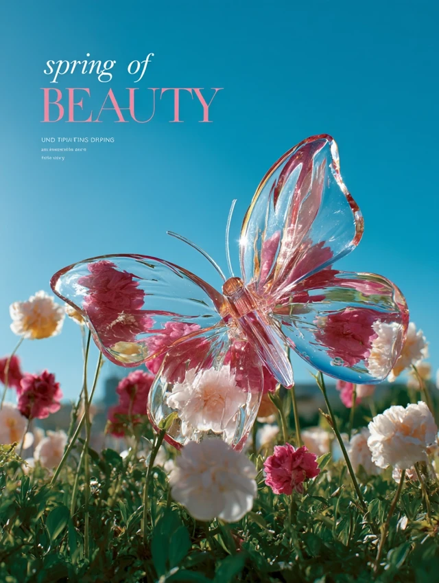 Spring Beauty Butterfly Magazine Cover
