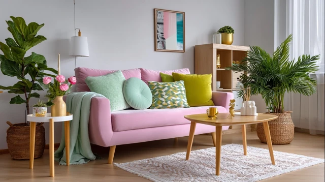 Cozy Pastel Apartment Interior Design Ideas