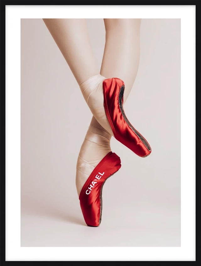 Chanel Ballerina Shoe En Pointe Elegant Photography