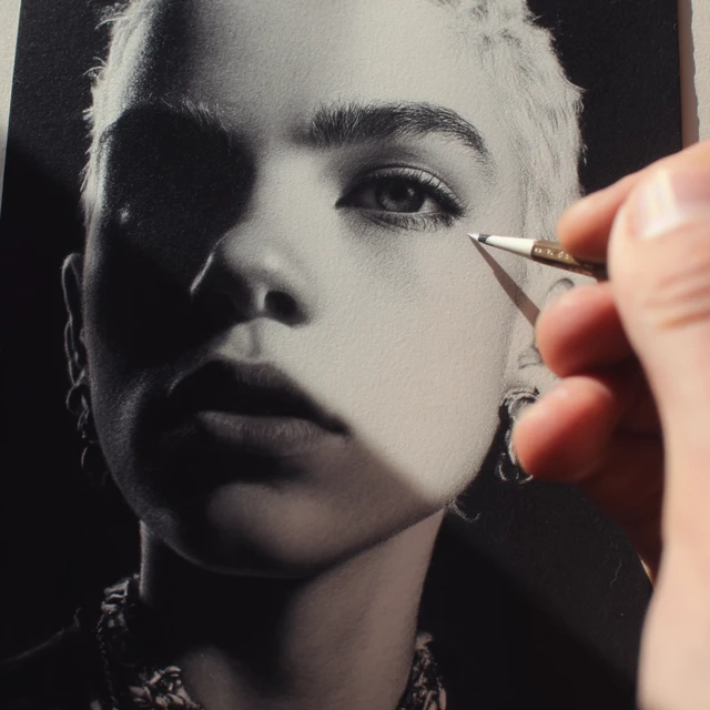 Portrait of a Woman: Artistic Split Face