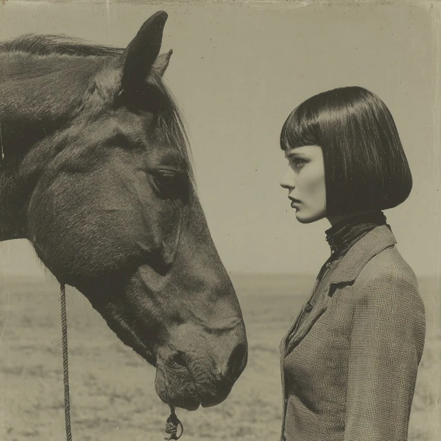 Surreal Photography Hybrid Woman Horse Retro